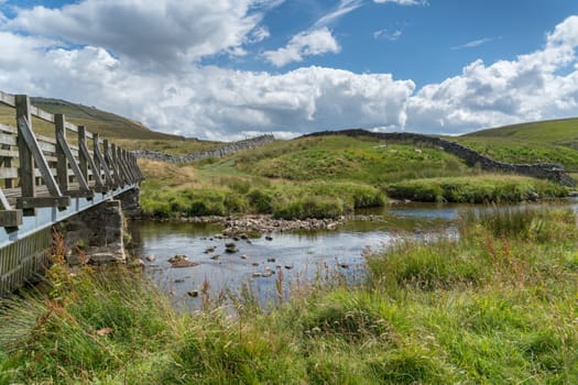 View over the River Twiss near Ingleton in Yorkshire