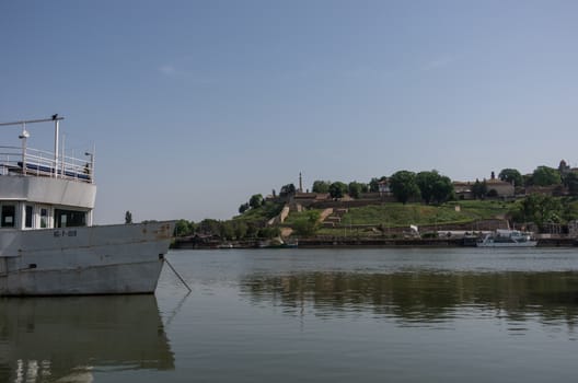 Belgrade, Serbia - April 30, 2018:  Kalemegdan fortress, Stambol Gate Monument to "The Victor".