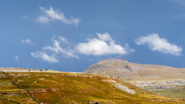 Scenic view of typical countryside in Yorkshire Dales National Park