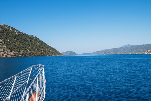 Sea, near ruins of the ancient city on the Kekova island, Turkey