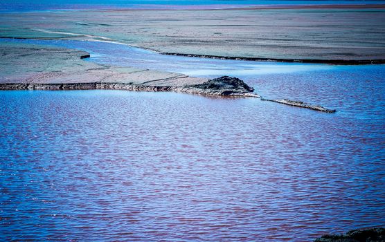 Production waste is accumulated in water.