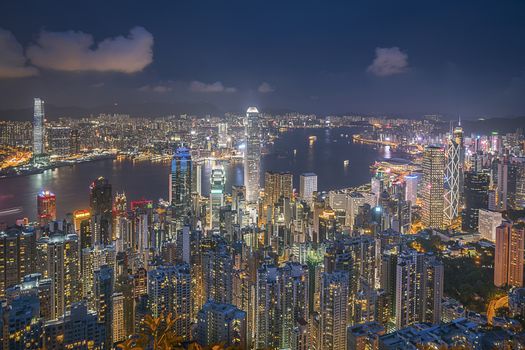 Hong Kong Skyline, view from the peak