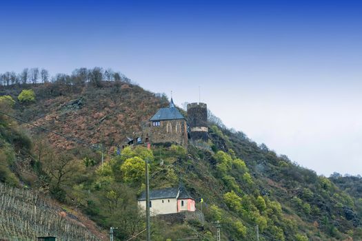 Castle of Cochem on the Moselle in Germany.