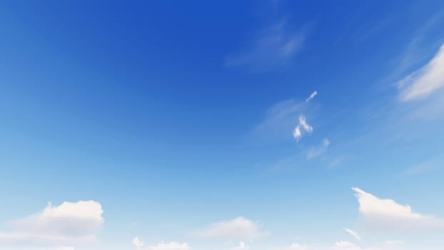 Cloudy blue sky abstract background, blue sky background with tiny clouds, 3d rendering

