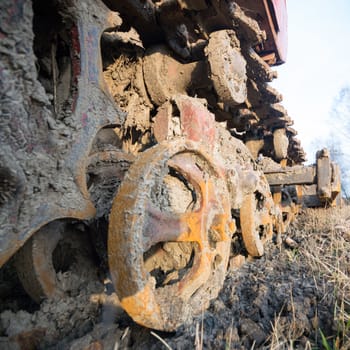 ruins of a very heavily polluted industrial factory, industrial series