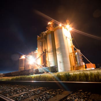 ruins of a very heavily polluted industrial factory, industrial series