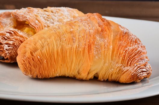 Sfogiatella, typical Neapolitan pastry Naples Italy