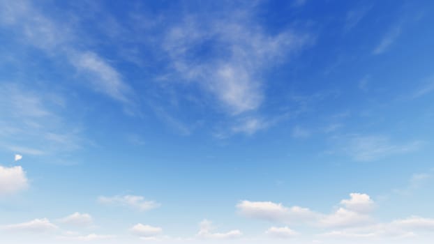 Cloudy blue sky abstract background, blue sky background with tiny clouds, 3d rendering

