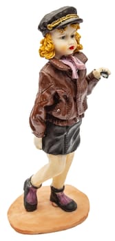 Ceramic figurine of a small girl in a pose