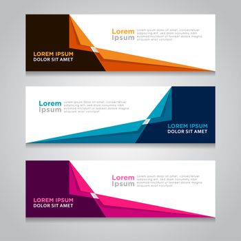 Modern Banner template design, with abstract background