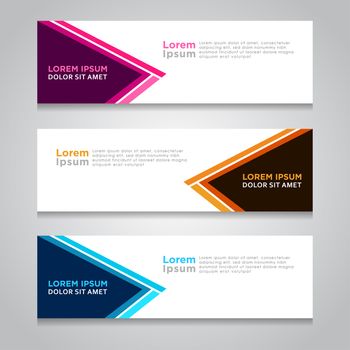 Modern Banner template design, with abstract background