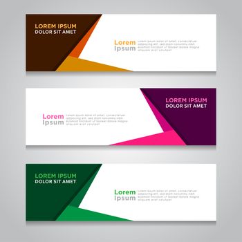 Modern Banner template design, with abstract background