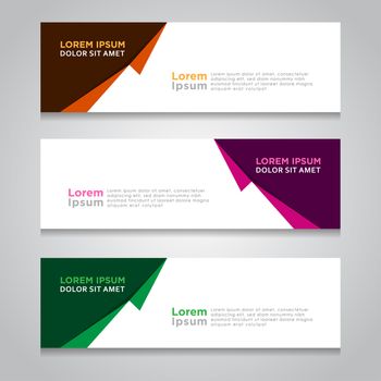 Modern Banner template design, with abstract background