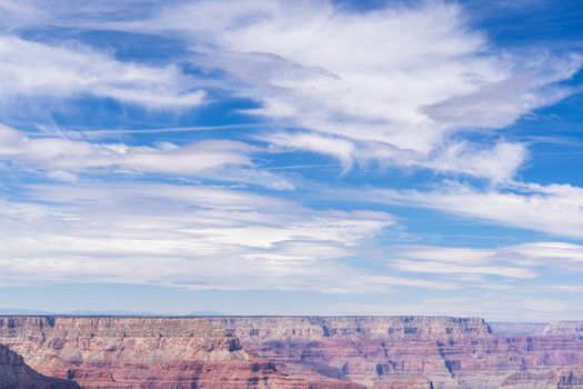 South rim of Grand Canyon in Arizona USA