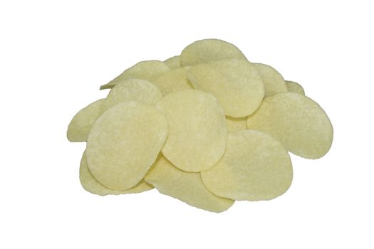 Potato Crisps Chip isolate on white background