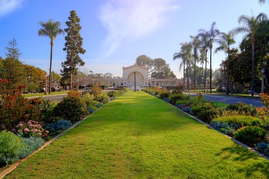 A view of in Balboa Park in San Diego. California, USA