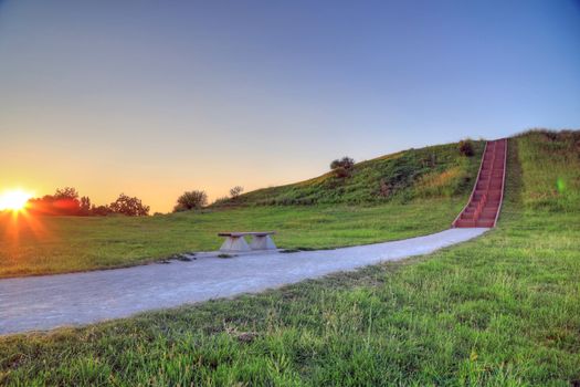 Cahokia Mounds in Collinsville, Illinois