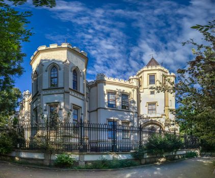 ODESSA, UKRAINE - 08.09.2018. The Shahs Palace in Odessa Ukraine. Famous tourist attraction
built in the 19th century in the Neo-Gothic style