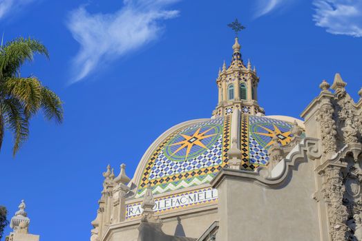 San Diego, California, USA - February 5, 2018 - California Tower overlooking Balboa Park in San Diego, California.