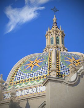 San Diego, California, USA - February 5, 2018 - California Tower overlooking Balboa Park in San Diego, California.