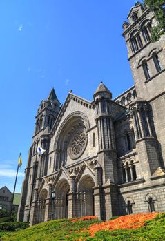 St. Louis, Missouri, USA - August 18, 2017: The Cathedral Basilica of Saint Louis on Lindell Boulevard in St. Louis, Missouri.