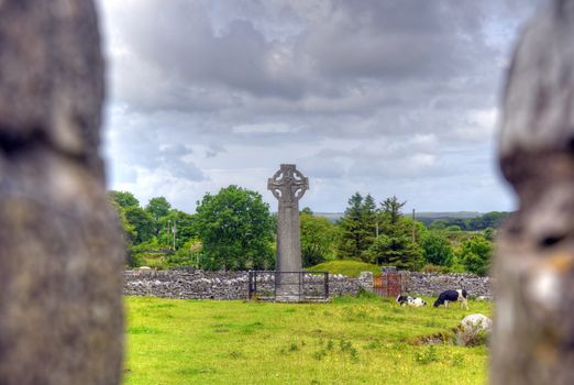 Celtic Crosses in Kilfenora, Ireland.