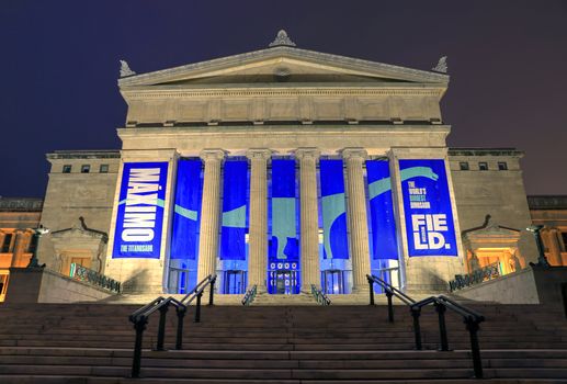 Chicago, Illinois, USA - June 22, 2018: The Field Museum. The natural history museum in Chicago, is one of the largest such museums in the world.