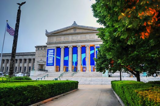 Chicago, Illinois, USA - June 22, 2018: The Field Museum. The natural history museum in Chicago, is one of the largest such museums in the world.