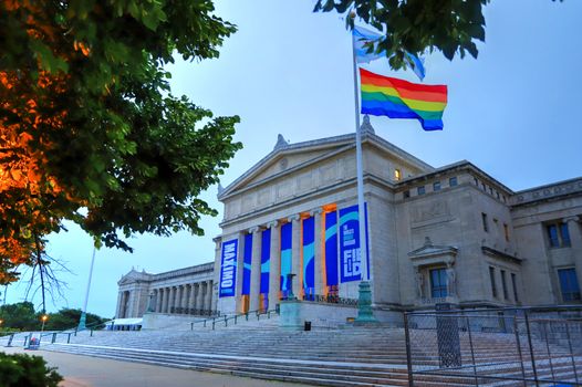 Chicago, Illinois, USA - June 22, 2018: The Field Museum. The natural history museum in Chicago, is one of the largest such museums in the world.