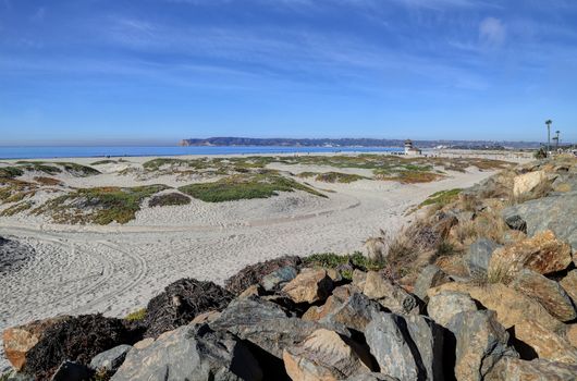 Coronado Beach just outside of San Diego, California.