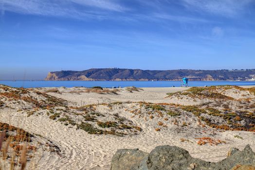 Coronado Beach just outside of San Diego, California.