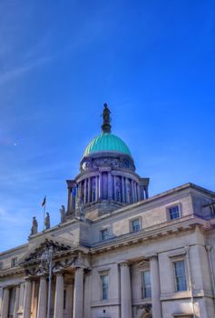 The Custom House across the River Liffey in Dublin, Ireland.