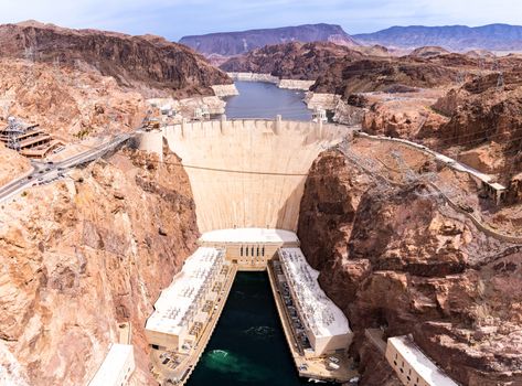 Hoover dam in Arizona and Nevada, USA