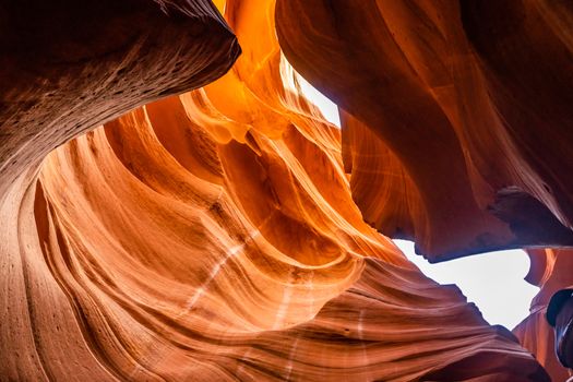 Lower Antelope Canyon in the Navajo Reservation near Page, Arizona USA