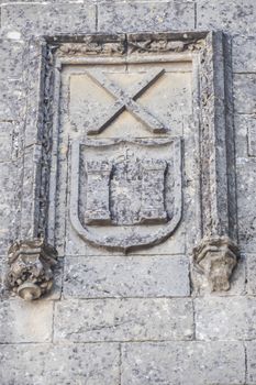 Baeza Cathedral facade detail, Jaen, Spain
