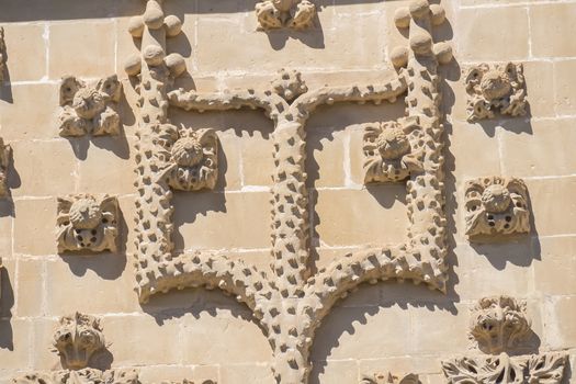 Jabalquinto Palace facade details, Baeza, Spain