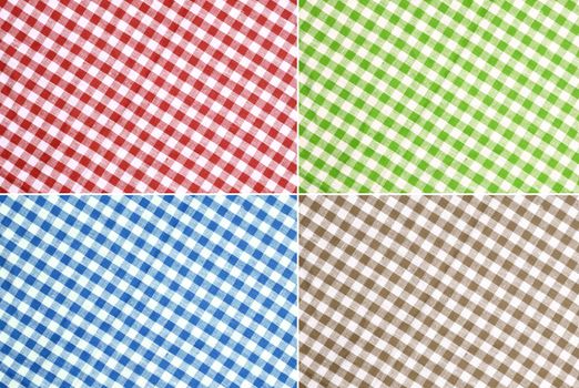 Checkered tablecloth vor texture or background