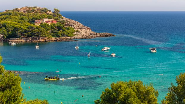 Boats on the sea in Mallorca