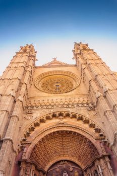 Entrance to the Cathedral of St. Mary of Palma de Mallorca