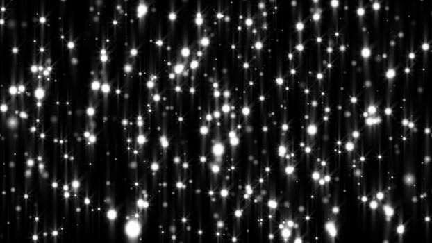 Abstract gray shiny light. Particles. 3D rendering