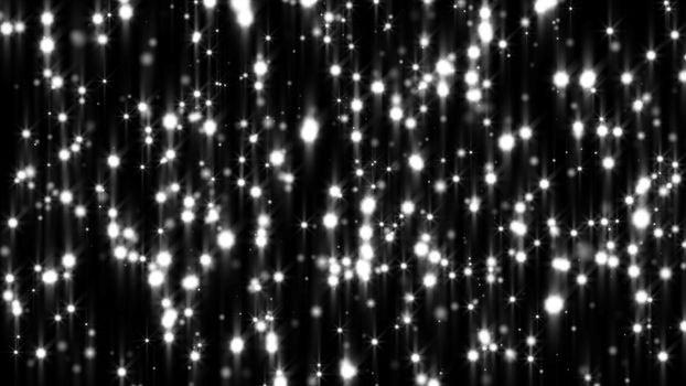 Abstract gray shiny light. Particles. 3D rendering