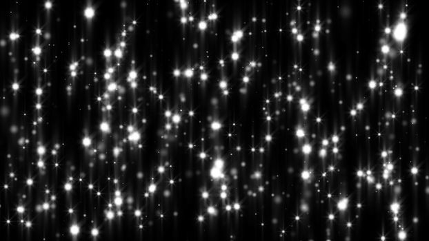 Abstract gray shiny light. Particles. 3D rendering