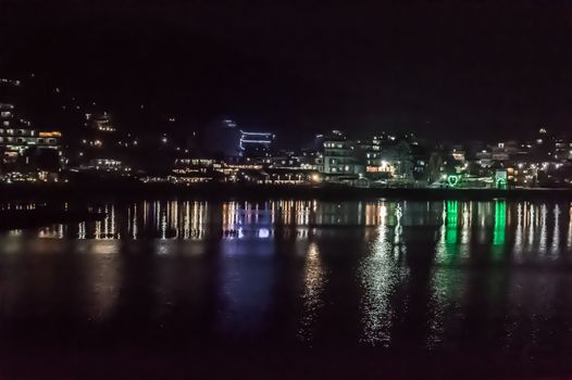 Photograph of Kathmandu City Nepal at night after massive Earth Quake. Snap in landscape and wide screen style. Subject is adventure, inspiration, exhilarating, hopeful, bright, and exciting. Nature Travel Vacation security, freedom, simplicity Holiday Concept. May be used as backgrounds.