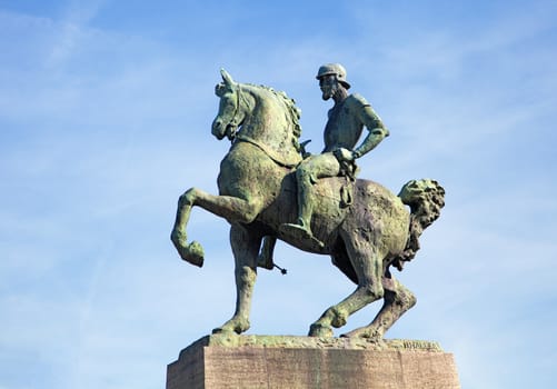 Statue of Hans Waldmann, mayor of Zurich, Switzerland