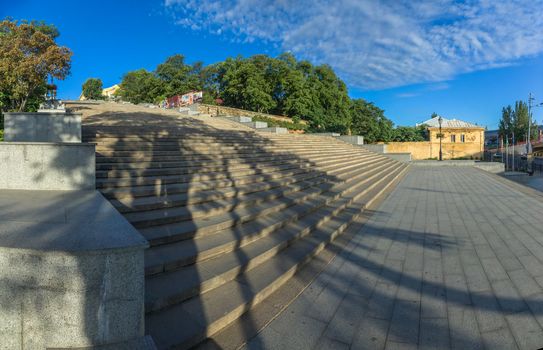 The Potemkin Stairs, or Potemkin Steps the entrance into the city, the best known symbol of Odessa, Ukraine