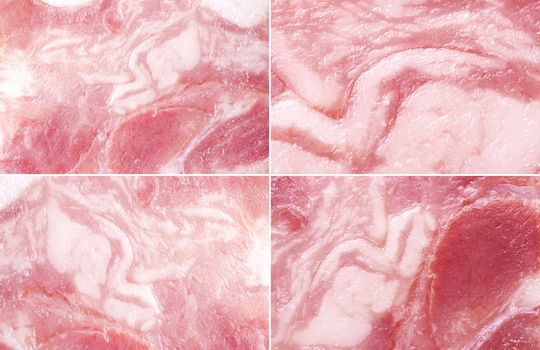 Texture of smoked ham, meat background