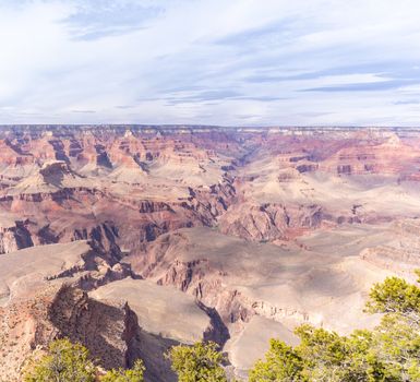 South rim of Grand Canyon in Arizona USA