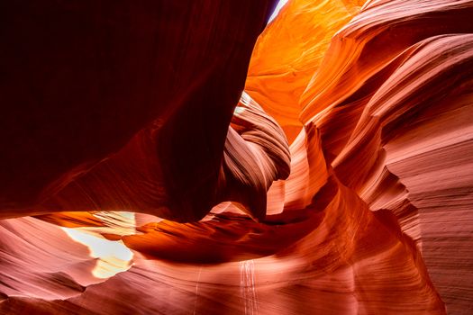 Lower Antelope Canyon in the Navajo Reservation near Page, Arizona USA