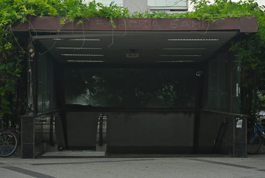 Entrance into subway passage under a street in Novi Sad