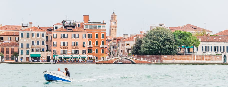 Buildings and banks of Venice from the Grand Canal